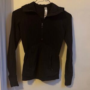 Lululemon Black Quarter Zip-Up Hoodie
